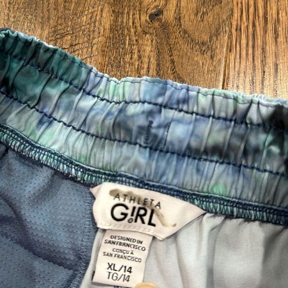 Athlete 3” short. Sz XL. Blue tyedye. - Picture 2 of 4